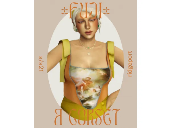 Maxis Match fuji corset by ridgeport - The Sims 4 Custom Content