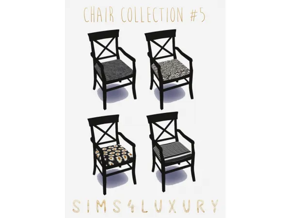 Alpha [ PUBLIC ] Chair collection 5 by simsfinds - The Sims 4 Custom Content