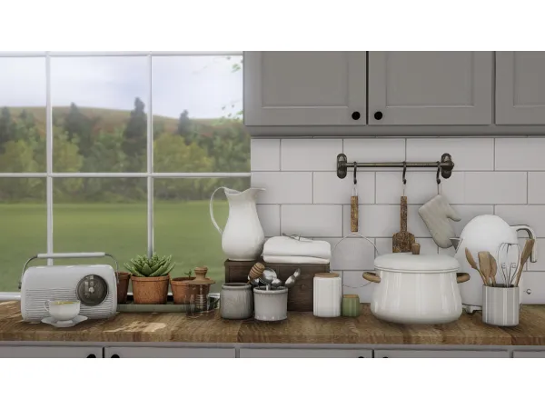 Modern Farmhouse Kitchen - The Sims 3 Custom Content