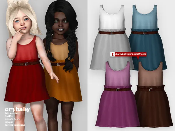 Alpha crybaby enchanted melody shirt skirt outfit - The Sims 4 Custom Content