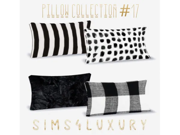 Alpha Pillow Collection 17 by simsfinds - The Sims 4 Custom Content