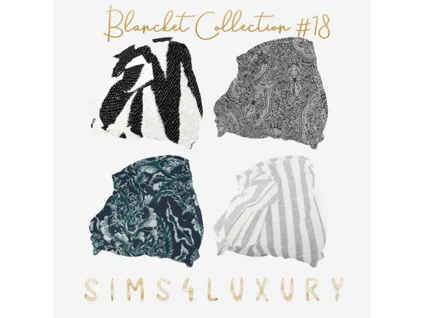 Alpha [ PUBLIC ] Blanket collection 18 by simsfinds - The Sims 4 Custom Content