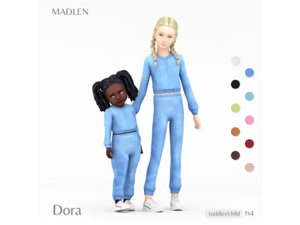 Maxis Match Madlen Dora Outfit by Madlen - The Sims 4 Custom Content