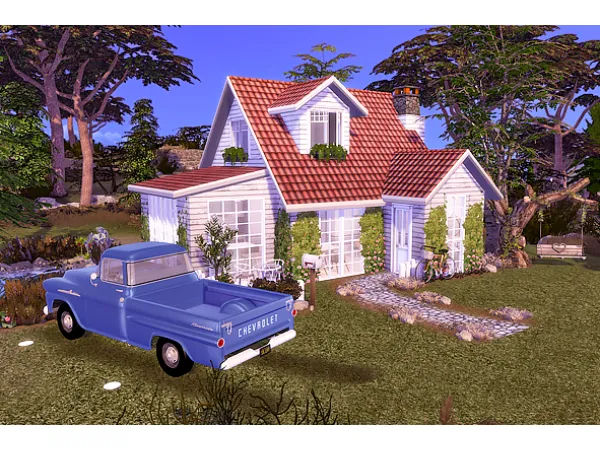 Alpha Spring Cottage - The Sims 4 Custom Content