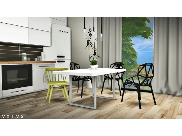 Alpha Gosik Skarto Dining Set Awesims Captain Chairs Lisen Retro 50s Dining Set ( Dine Out Update ) - The Sims 4 Custom Content