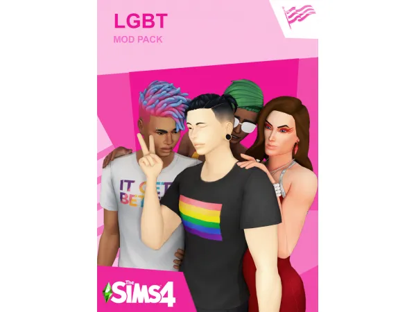 Maxis Match [PimpMySims4] LGBT Mod V3081 - The Sims 4 Custom Content