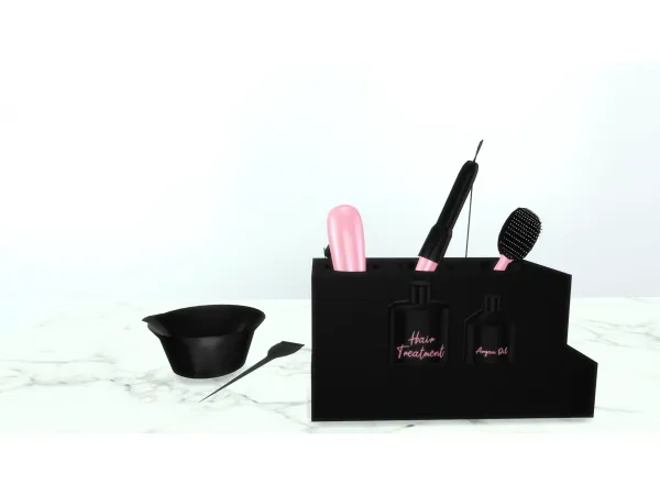 Alpha Hair Styling Set SimmerKate by simmerkatex - The Sims 4 custom content