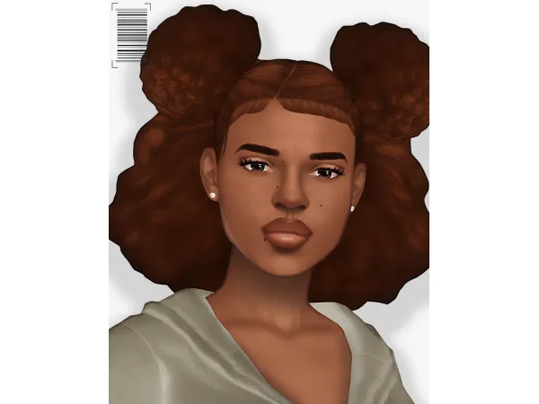 Mix Tasha Afro Puffs - The Sims 4 Custom Content