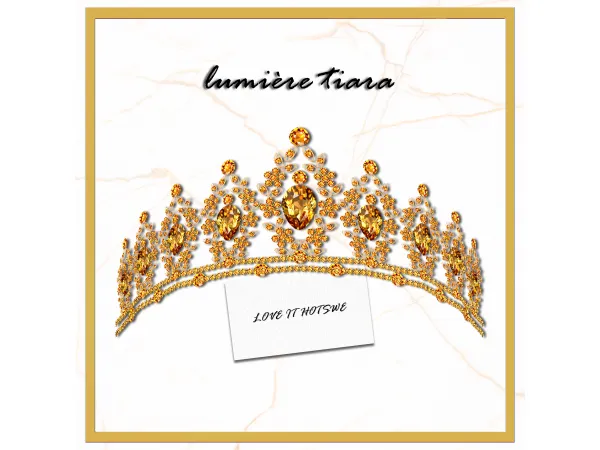 Alpha [HOTSWE] lumière tiara by HOTSWE - The Sims 4 Custom Content