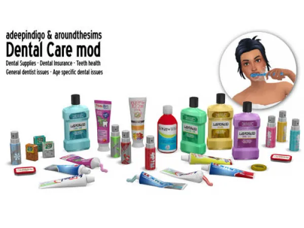 Maxis Match Dental Care Mod (v3) by simsfinds - The Sims 4 Custom Content