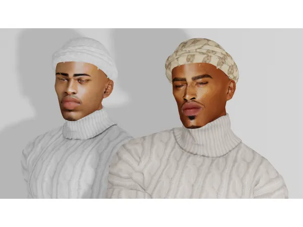 Alpha [Khadijah551] Male Turban - The Sims 4 Custom Content