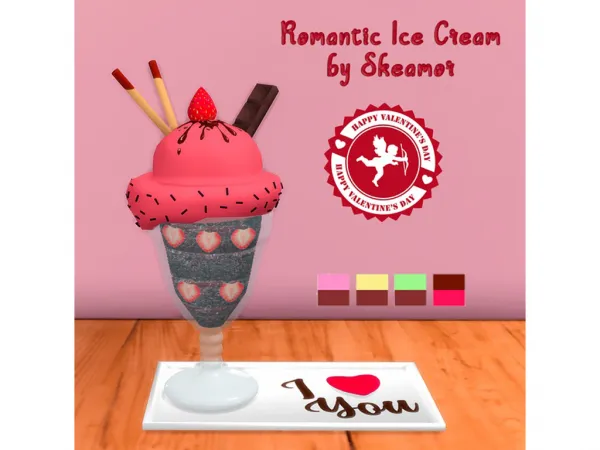 Alpha Romantic Ice Cream - The Sims 4 Custom Content