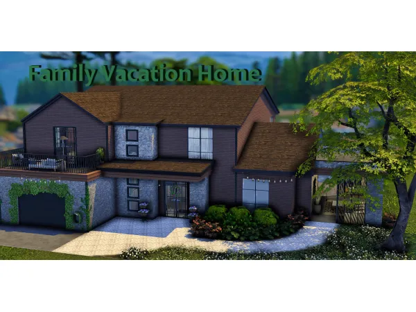 Alpha Family Vacation Home - The Sims 4 Custom Content