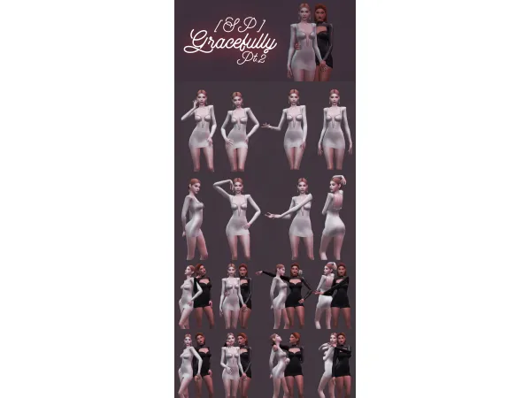 Mix [SP]Gracefully Pt2 by sciophobis - The Sims 4 Custom Content