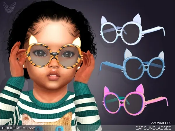 Alpha CAT SUNGLASSES FOR TODDLERS - The Sims 4 Custom Content