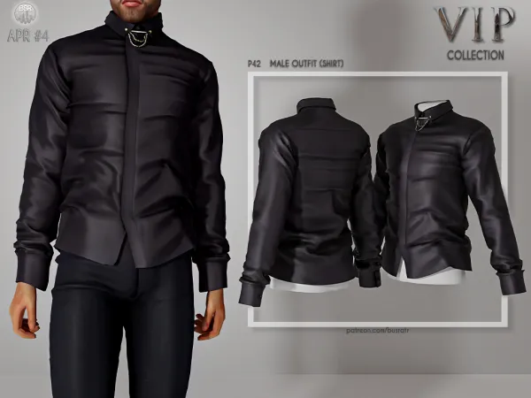 Alpha Male Outfit (SHIRT) P42 tr by busratr - The Sims 4 Custom Content