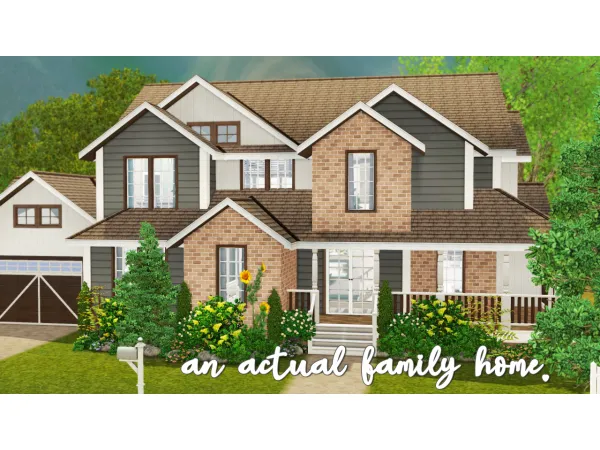AN ACTUAL FAMILY HOME - The Sims 3 Custom Content