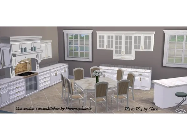 Maxis Match Conversion Tuscankitchen Phoenix - The Sims 4 Custom Content