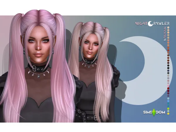 Alpha nightcrawler madison hair - The Sims 4 Custom Content
