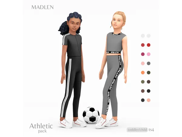 Maxis Match Athletic Pack for Kids by Madlen - The Sims 4 Custom Content