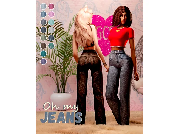 Alpha GCS Jeans April's 2021 - The Sims 4 Custom Content