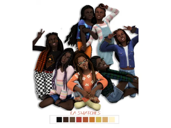 Maxis Match Hair conversion dump for kids - The Sims 4 Custom Content