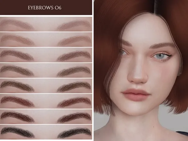 Alpha Eyebrows 06 - The Sims 4 Custom Content