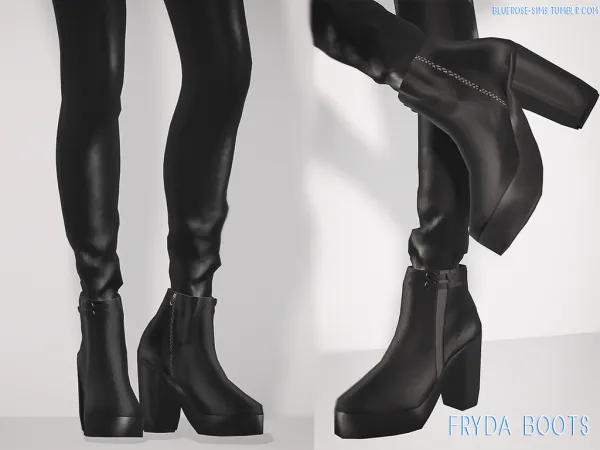 Alpha Fryda Ankle Boots BRsims - The Sims 4 Custom Content