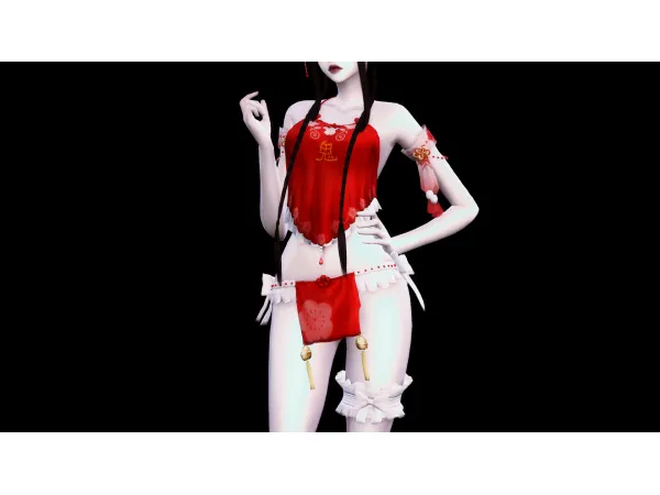 Alpha DOAXVV Oni Fortune Invitation by zouyou - The Sims 4 Custom Content