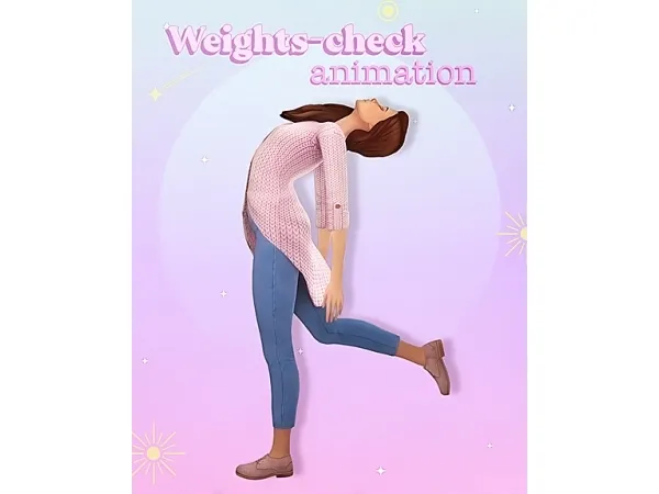 Mix Weights check animation - The Sims 4 Custom Content