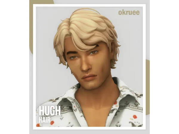 Maxis Match hugh hair by okruee - The Sims 4 Custom Content