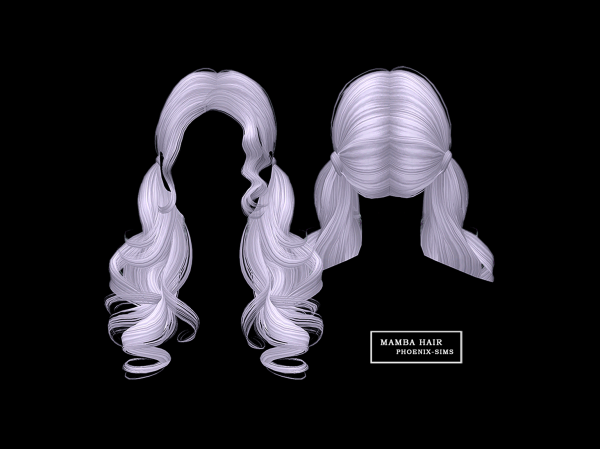 Alpha Mamba Hair by phoenixsims4 - The Sims 4 Custom Content