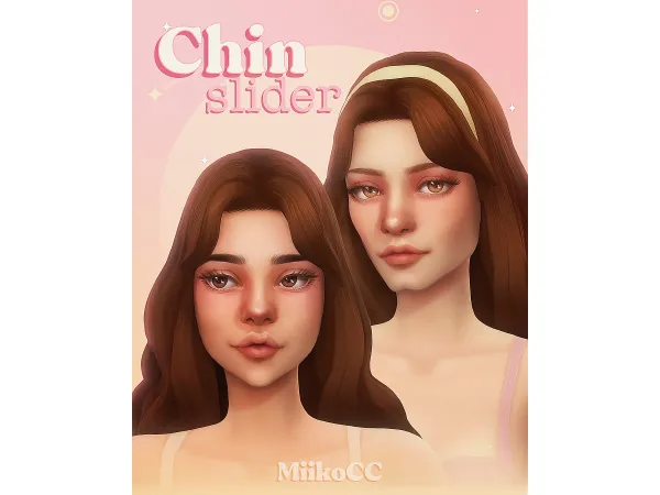 Maxis Match Chin slider by Miiko - The Sims 4 custom content