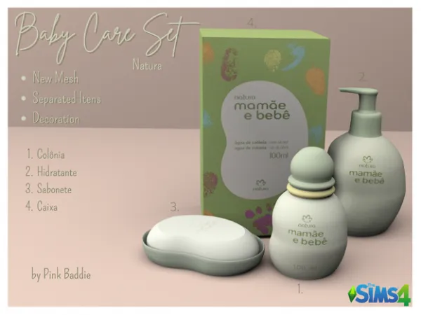 Alpha Baby Care Set Decor - The Sims 4 Custom Content