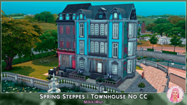 Maxis Match Spring Steppes Sims 4 Townhouse No by simsfinds - The Sims 4 Custom Content