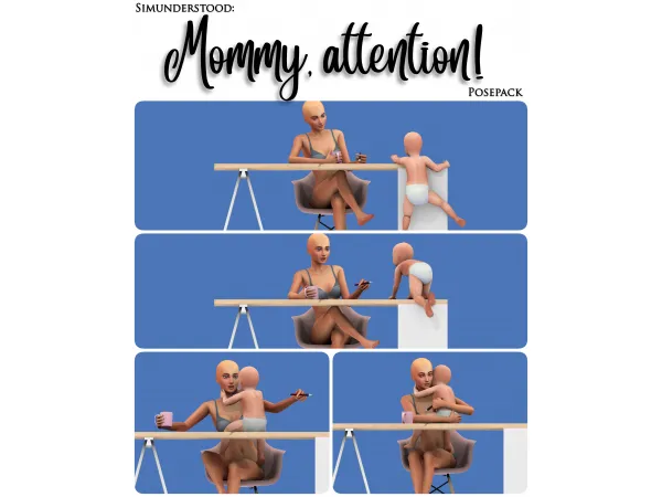Mix MOMMY ATTENTION - The Sims 4 Custom Content