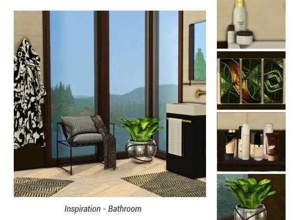 Alpha Inspiration Bathroom - The Sims 4 Custom Content