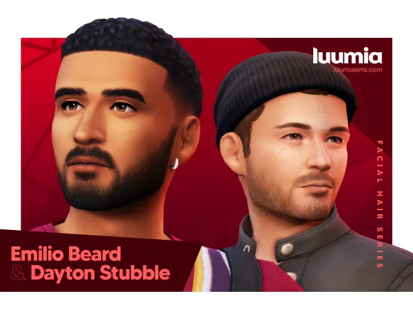 Maxis Match Emilio Beard Dayton Stubble by Luumia - The Sims 4 Custom Content