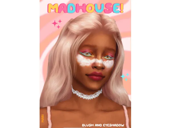 Maxis Match MADHOUSE A Makeup Set by Average Mari - The Sims 4 Custom Content