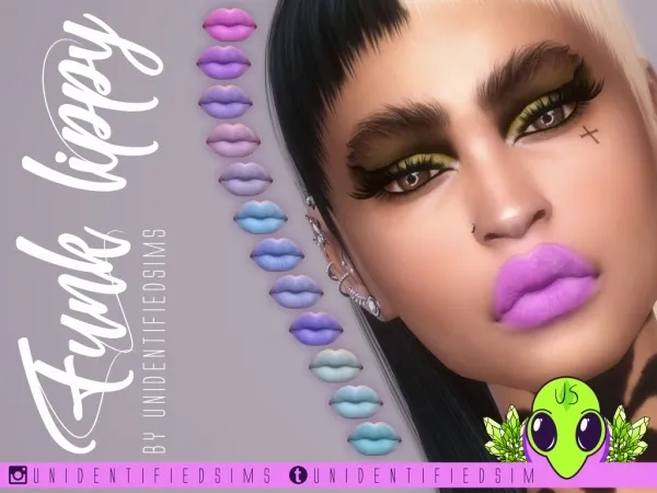 Alpha Funk Lippy - The Sims 4 Custom Content