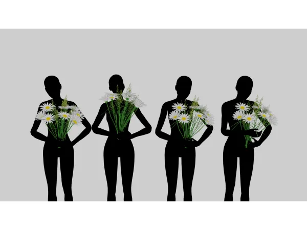 Mix 333flower pose by san33sims - The Sims 4 Custom Content