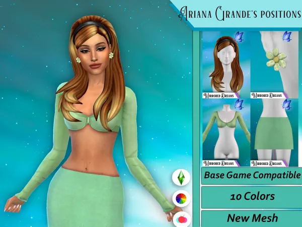 Maxis Match Ariana Grande Positions - The Sims 4 Custom Content