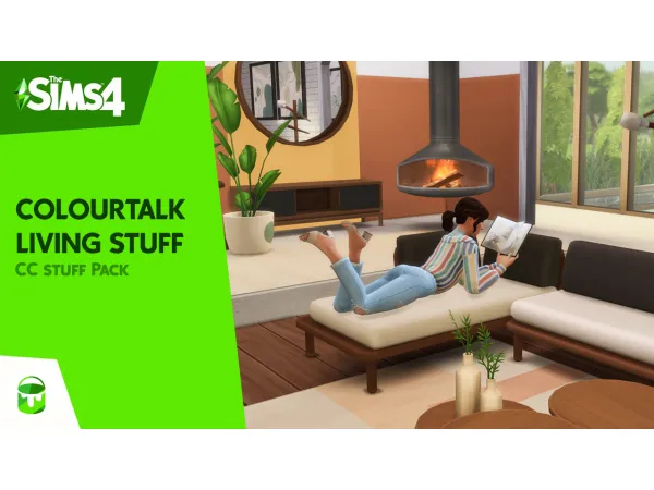 Maxis Match ColourTalk Living Stuff by My cup of CC - The Sims 4 Custom Content