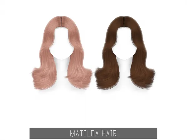 Alpha MATILDA HAIR - The Sims 4 Custom Content
