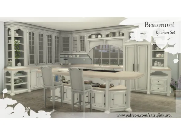 Maxis Match Beaumont Kitchen Set - The Sims 4 Custom Content