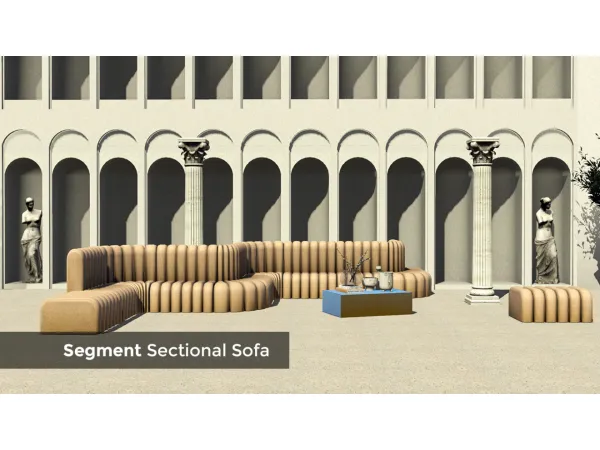 Segment Sectional Sofa by simsfinds - The Sims 3 Custom Content