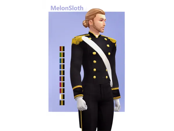 Maxis Match Victorian royal uniform jacket - The Sims 4 Custom Content
