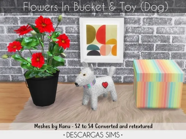 Alpha Flowers and Toy - The Sims 4 Custom Content