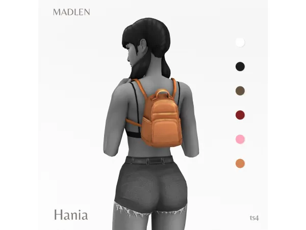 Maxis Match Hania Backpack (Adult) by Madlen - The Sims 4 Custom Content