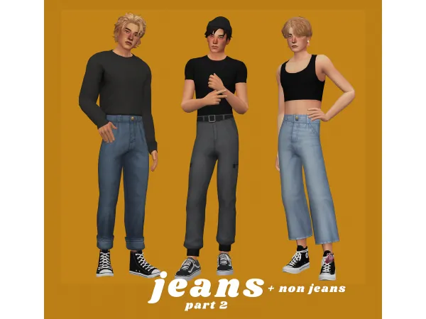 Maxis Match jeans part 2 by barbieaiden - The Sims 4 Custom Content